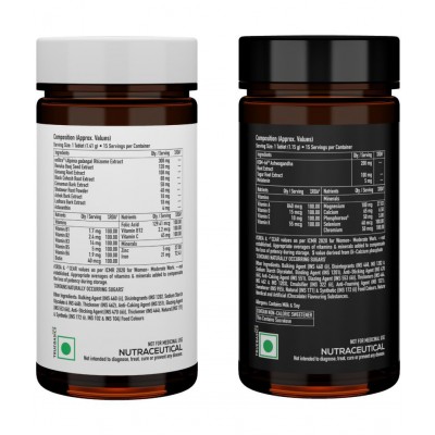 TrueBasics am:pm Multivitamin for Women, Energetic Day Formula & Relaxing Night Formula, with KSM Ashwagandha & EnXtra, for Energy, Focus, & Restful Sleep, Clinically Researched, 30 Multivitamin Tablets TrueBasics am:pm Multivitamin for Women, Energetic Day Formula & Relaxing Night Formula, with KSM Ashwagandha & EnXtra, for Energy, Focus, & Restful Sleep, Clinically Researched, 30 Multivitamin Tablets