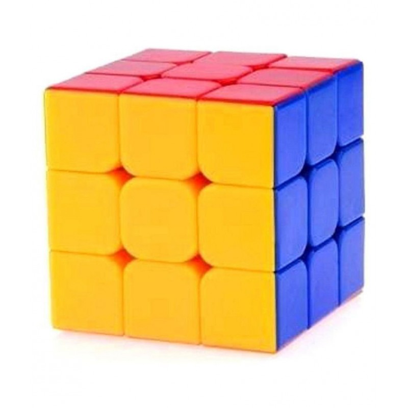 Tuelip Multicolor Sticker Less Rubik's Cube for Kids