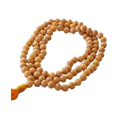 Tulsi Pooja Mala Jaap Mala for Puja Astrology (Yellow, 6mm)