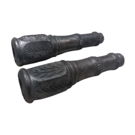 Turtuls Group Black 4 cm Clay Chillum - Pack of 2