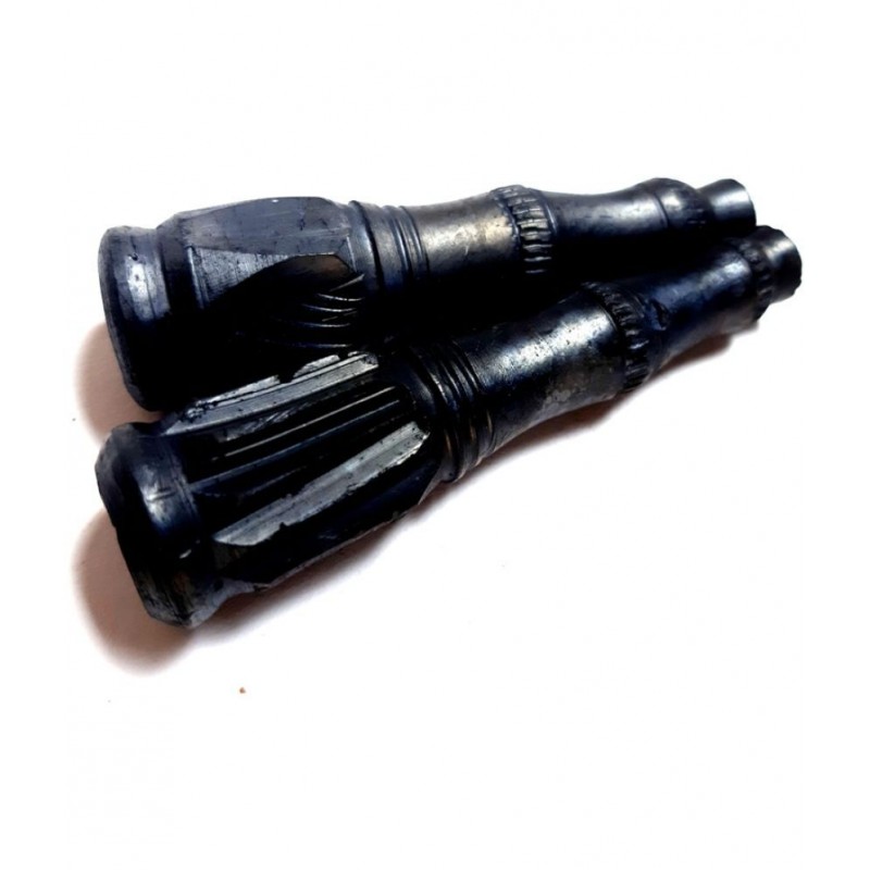 Turtuls Group Black 5 cm Clay Chillum - Pack of 2