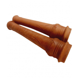 Turtuls Group Brown 6 cm Clay Chillum - Pack of 2