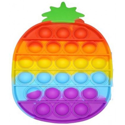 Tzoo®  Push Pop Bubble Sensory Fidget Toys, Ananas Pop Fidget Toys , Squeeze Stress Relief Toy for Kids Adults , Popper Its Special Needs Stress Reliever Anxiety Relief (Rainbow Ananas)