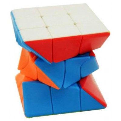 Tzoo® Challenging High Speed Smooth Stickerless Twister Cube and 3x3x3 Gold Mirror Cube (2 Pieces)