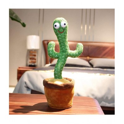 TzooÂ® Dancing Cactus Talking Kids Toy, Cactus Plush Toy, Wriggle & Singing Recording Repeat What You Say Funny Education Toys for Babies Children Playing, Home Decorate (Cactus Toy)