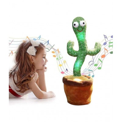 TzooÂ® Dancing Cactus Talking Kids Toy, Cactus Plush Toy, Wriggle & Singing Recording Repeat What You Say Funny Education Toys for Babies Children Playing, Home Decorate (Cactus Toy)