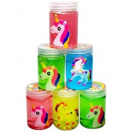 Tzoo® Multicolor Funny Crystal Mud Slime Putty Toy with Unicorn in it, Random Color (Multicolour, 1)