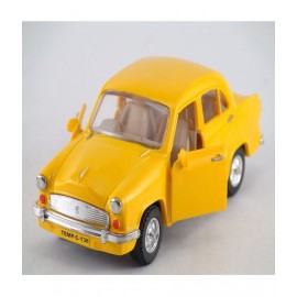 Tzoo® Plastic Pull Back Action Door Openable Plastic Ambassador Car Toys -Multicolor