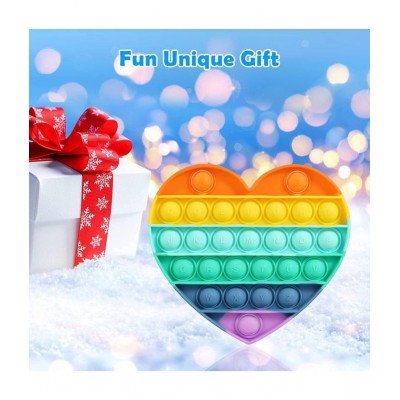 Tzoo® Pop Its Fidget Toy for Kids Combo Pack Pop It Toy Set Pop Toys Stress Relief Fidgets Toy Great Gadget Pop Ups Pop Sound Toy Bubble Pops Push Popper Pop it (Butterfly+Heart)-Multicolor