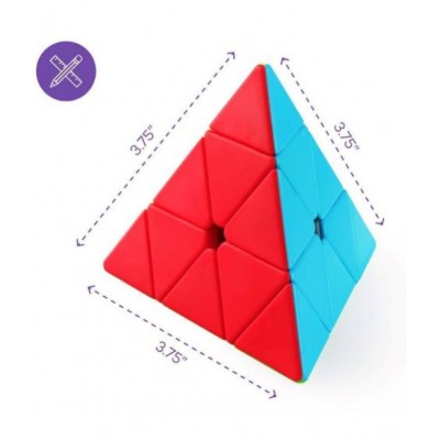 Tzoo® Pyramid Speed Cube Triangle Magic Cube Puzzle Toy
