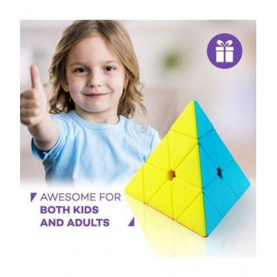 Tzoo® Pyramid Speed Cube Triangle Magic Cube Puzzle Toy