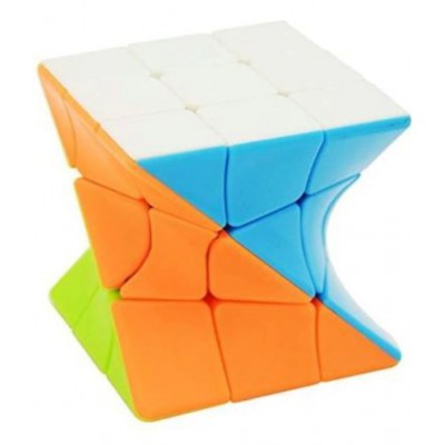 Tzoo Round  Pyramid Triangle, 3x3 Silver Mirror and Twister Cube  (3 Pieces)
