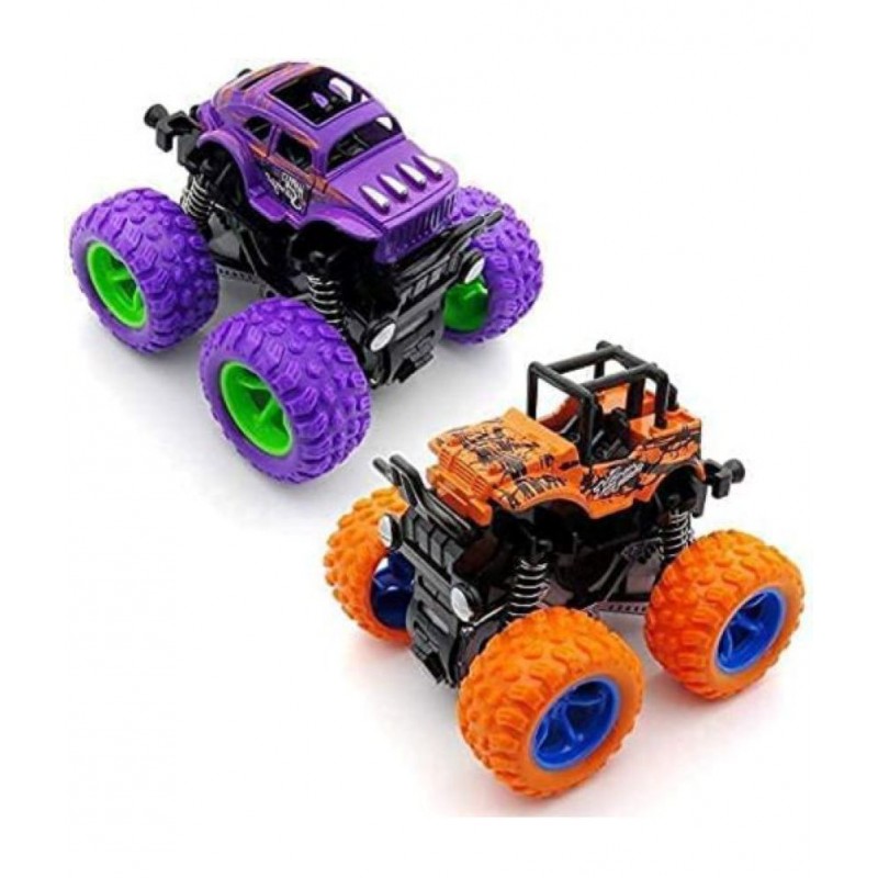 Tzoo® Truck Toys for Kids Friction Powered Truck Car Toy for Baby Push & Go Toys Combo Set for Boys & Girls (Truck Toy Pack of 2)