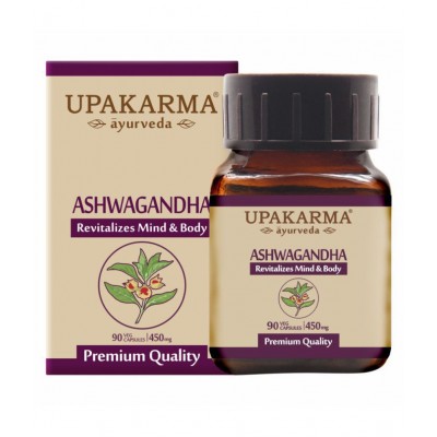 UPAKARMA AYURVEDA Ashwagandha Reducing Stress 90Veg Capsule Capsule 90 no.s