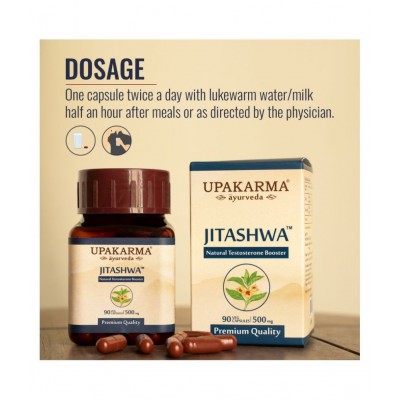 UPAkarma Shilajit & Ashwagandha Extract,Jitashwa Capsule 90 no.s Pack Of 1