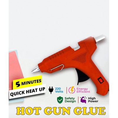 Ukoit Hot Melt Mini Glue Gun 40 watt With 5 Very Sticky Glue Sticks (Orange)