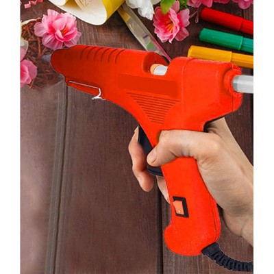 Ukoit Hot Melt Mini Glue Gun 40 watt With 5 Very Sticky Glue Sticks (Orange)