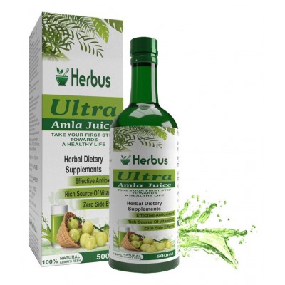 Ultra Healthcare Amla Juice, Boosts Immunity & Energy Liquid 500 ml Pack Of 2