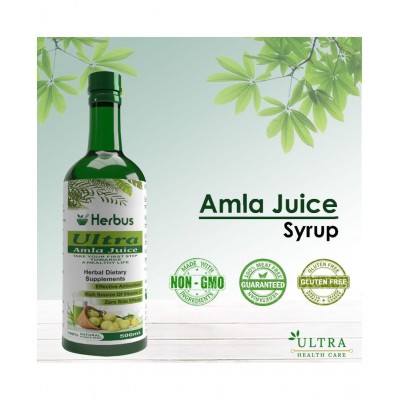 Ultra Healthcare Amla Juice, Boosts Immunity & Energy Liquid 500 ml Pack Of 2