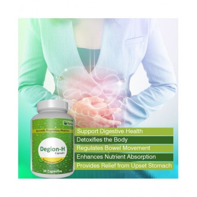 Ultra Healthcare Degion-H Digestive Enzyme For Digestion Capsule 30 gm Pack Of 2