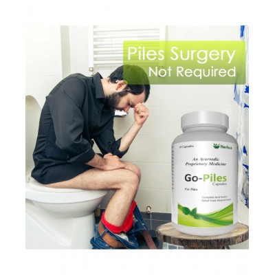 Ultra Healthcare Go-Piles for Piles & Fissures  Cure Capsule 30 gm Pack Of 2