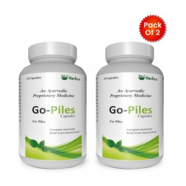 Ultra Healthcare Go-Piles for Piles & Fissures  Cure Capsule 30 gm Pack Of 2