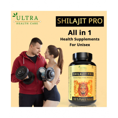 Ultra Healthcare Shilajit Pro for Stamina & Boost Energy Capsule 60 gm Pack Of 2
