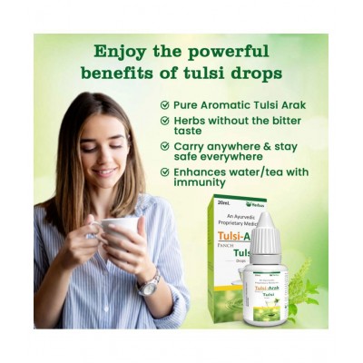 Ultra Healthcare Tulsi-Arak|Tulsi Drops|Pure Tulsi Liquid 20 ml Pack Of 2