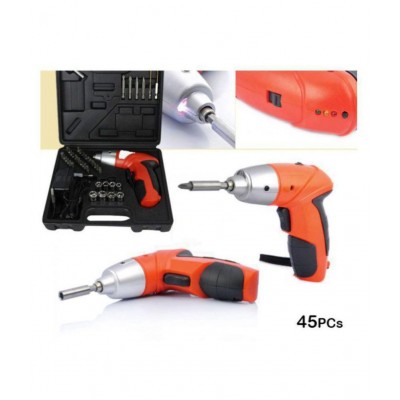 Unique 45 Pcs Cordless Power Screwdriver with Bit Set