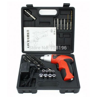 Unique 45 Pcs Cordless Power Screwdriver with Bit Set