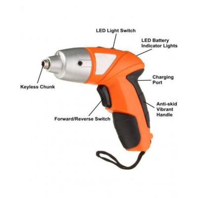 Unique 45 Pcs Cordless Power Screwdriver with Bit Set