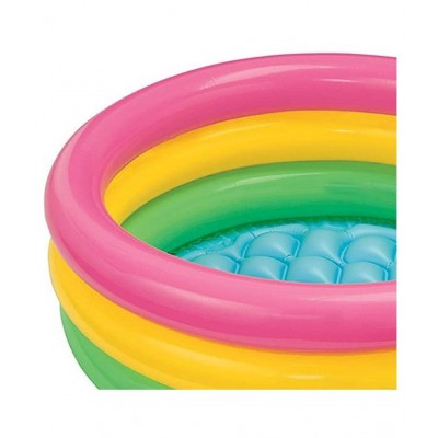 VBE 2 Feet Inflatable 3 Ring Water Pool Kids Swimming Pool for Kids Fun Activities (2 Ft)