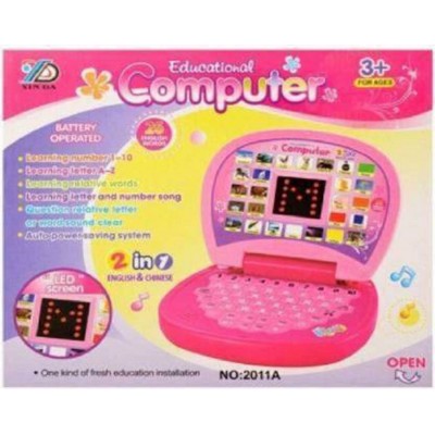 VBE Educational Learning Kids Laptop With LED Display & Music  (Pink)