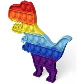 VBE Pop it Fidget Toys Push pop Bubble Fidget Toy for Stress Relief, Children and Adults (Dinosaur)