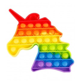 VBE Unicorn- Fidget Popping Sounds Toy, BPA Free Silicone, Push Bubbles Toy for Autism Stress Reliever, Sensory