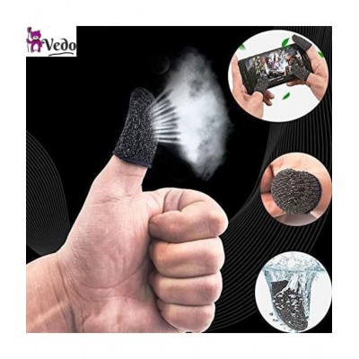 VEDO Thumb & Finger Sleeve (Pack of 4  SET- - 8 Piece) for Mobile Game, Pubg,Cod,Freefire & Fortnite  MULTICOLORES