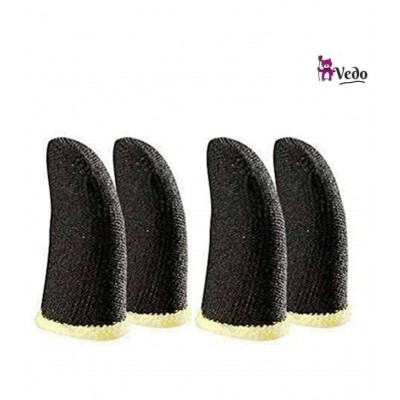 VEDO Thumb & Finger Sleeve for Mobile Game (Pack of 2 Pair-4 PCS), Pubg,Cod,Freefire & Fortnite -- (MULTICOLORES)