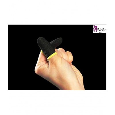 VEDO Thumb & Finger Sleeve for Mobile Game (Pack of 2 Pair-4 PCS), Pubg,Cod,Freefire & Fortnite -- (MULTICOLORES)