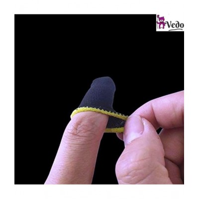 VEDO Thumb & Finger Sleeve for Mobile Game (Pack of 2 Pair-4 PCS), Pubg,Cod,Freefire & Fortnite -- (MULTICOLORES)