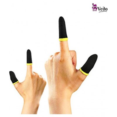 VEDO Thumb Multipurpose Touchscreen Sleeve  (Pack of 3 SET - 6 PCS), Slip-Proof Sweat-Proof Professional Touch Screen Thumbs Finger Sleeve for Pubg Mobile Phone Game Gloves