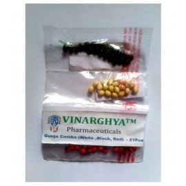 VINARGHYA Gunja Combo (White ,Black, Red) Raw Herbs 63 no.s Pack Of 1