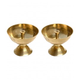 VISHAL INDIA MART Brass Akhand Diya -