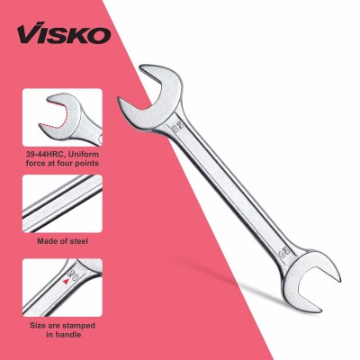 VISKO 701-Socket Wrench Double Sided Open End Spanner Set Tool Kit  (Pack of 8) Sizes-19cm,17cm,15cm,14cm,13cm,12cm,11cm,10cm.