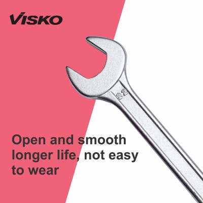 VISKO 701-Socket Wrench Double Sided Open End Spanner Set Tool Kit  (Pack of 8) Sizes-19cm,17cm,15cm,14cm,13cm,12cm,11cm,10cm.