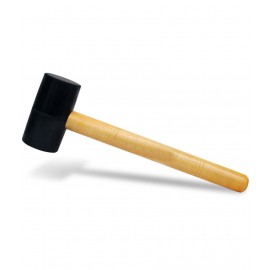 VISKO 742 Professional Rubber Mallet Hammer 2.5" With Wooden Handle Mallet (0.64 kg)