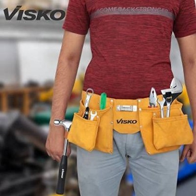 VISKO Leather Tool Bag (Number of Pockets - 10)