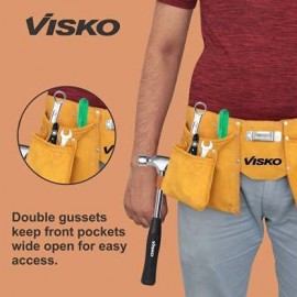 VISKO Leather Tool Bag (Number of Pockets - 10)