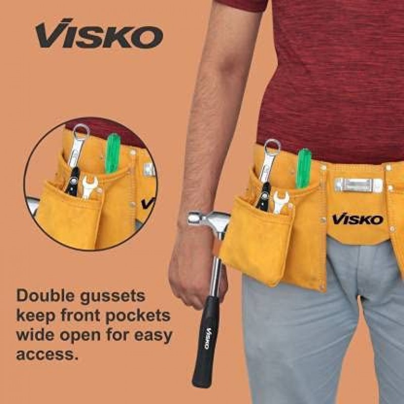 VISKO Leather Tool Bag (Number of Pockets - 10)