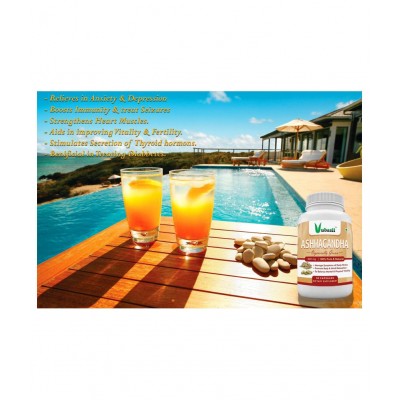 VUBASIL Herbal Ashwagandha for General Wellness Capsule 60 mg Pack Of 1