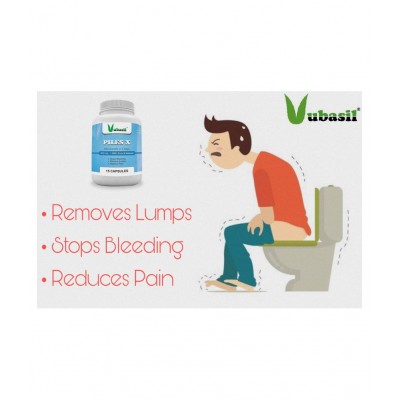 VUBASIL Herbal Piles Care Reduces Bleeding Pain Capsule 15 no.s Pack Of 1